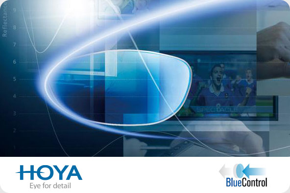 Hoya, lenti con trattamento Blue Control e Hi-Vision