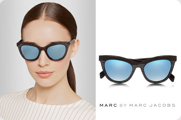 Femminili occhiali da sole cat eye tendenza moda 2015 Marc by Marc Jacobs