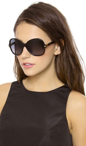 Sunglasses blackgrey gradient round oversized Marc by Marc Jacobs